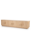 Oak Fluted 6-Door TV Cabinet | Eleonora Rosenborg | Oroatrade.com