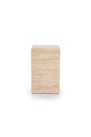 Square Travertine Side Table | Eleonora Donta | Oroatrade.com
