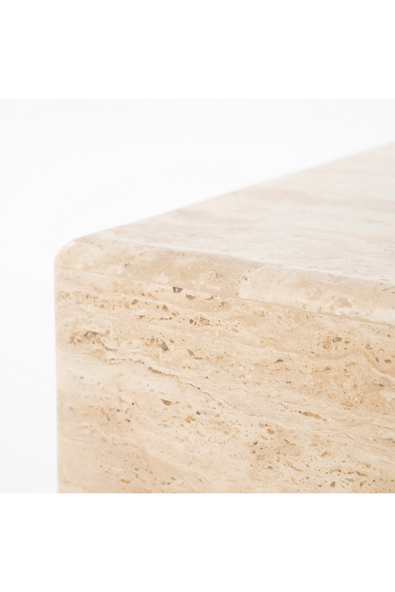 Square Travertine Coffee Table | Eleonora Donta