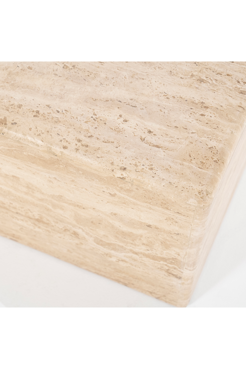 Square Travertine Coffee Table | Eleonora Donta