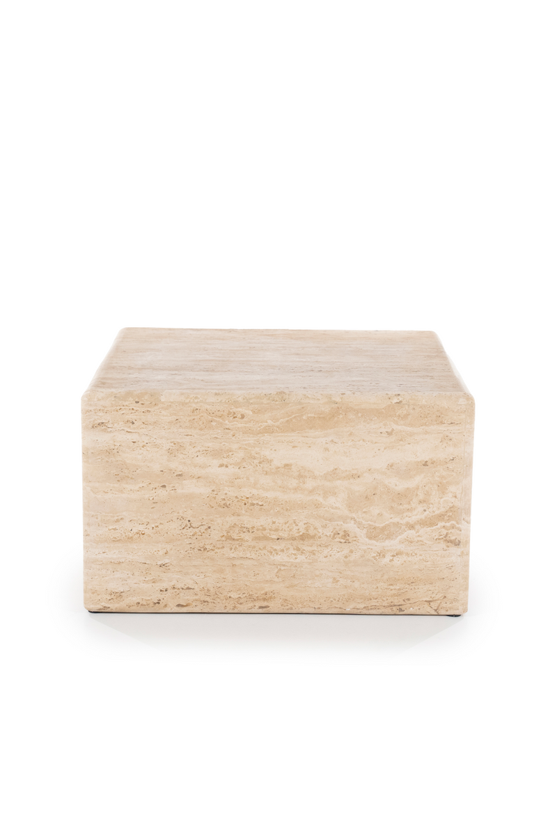 Square Travertine Coffee Table | Eleonora Donta