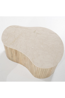 Fluted Wood Marble Side Table | Eleonora Kira | Oroatrade.com