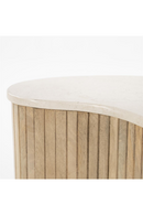 Fluted Wood Marble Side Table | Eleonora Kira | Oroatrade.com