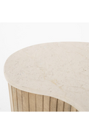 Fluted Wood Marble Side Table | Eleonora Kira | Oroatrade.com