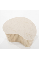 Fluted Wood Marble Side Table | Eleonora Kira | Oroatrade.com
