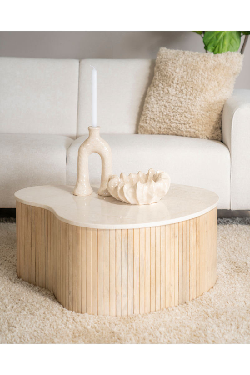 Fluted Mango Coffee Table S | Eleonora Kira | Oroatrade.com