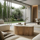 Fluted Mango Coffee Table | Eleonora Kira