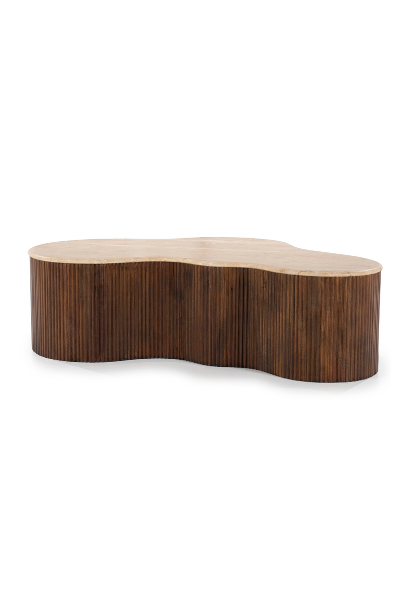 Organic Shape Travertine Coffee Table | Eleonora Mari | Oroatrade.com