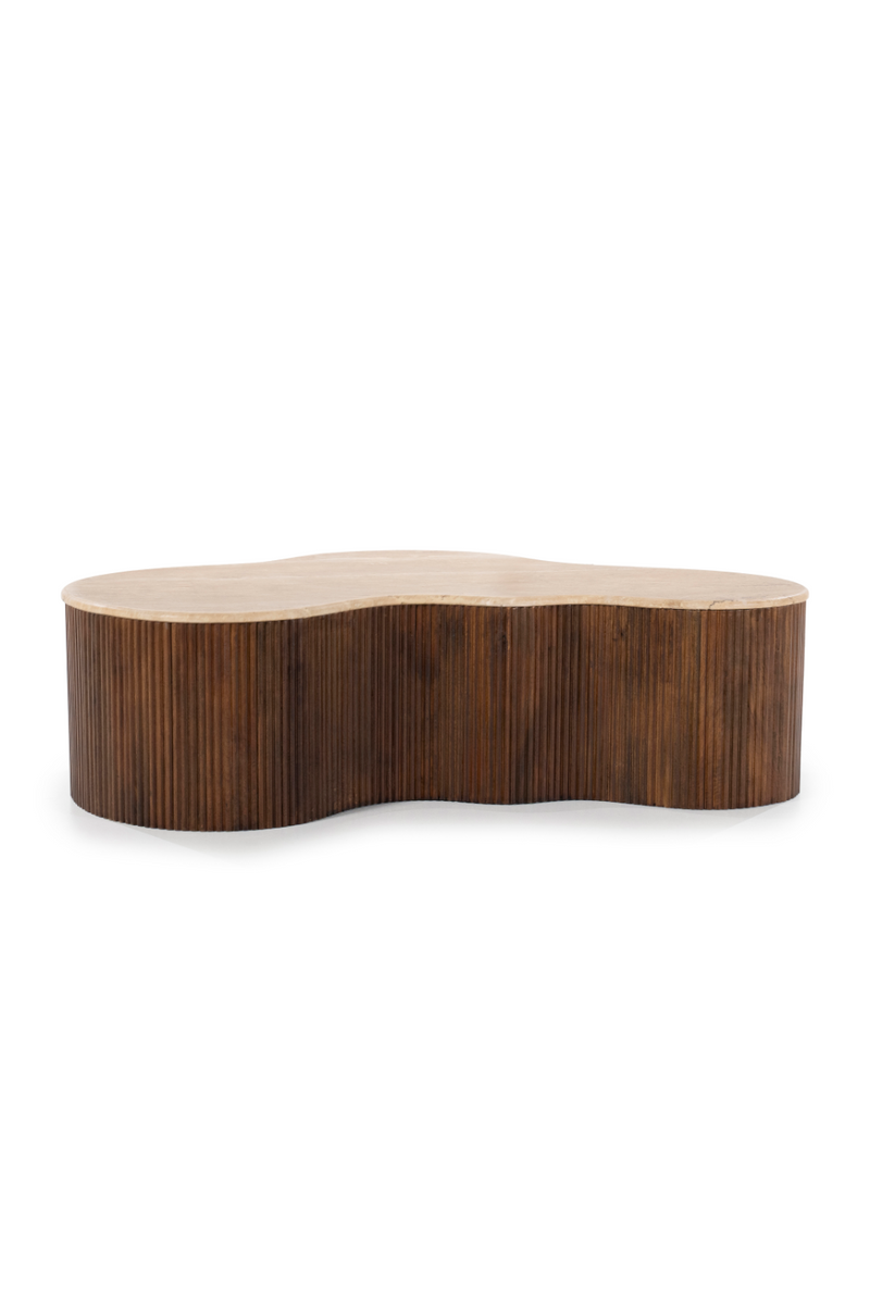 Organic Shape Travertine Coffee Table | Eleonora Mari | Oroatrade.com