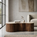 Organic Shape Travertine Coffee Table | Eleonora Mari