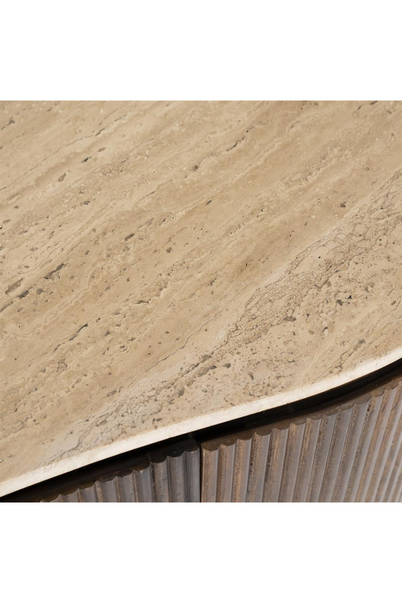 Organic Shape Travertine Desk | Eleonora Mari | Oroatrade.com