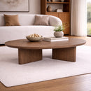 Brown Varnished Oak Coffee Table | Eleonora Stef