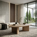 Brown Varnished Oak Coffee Table | Eleonora Stef