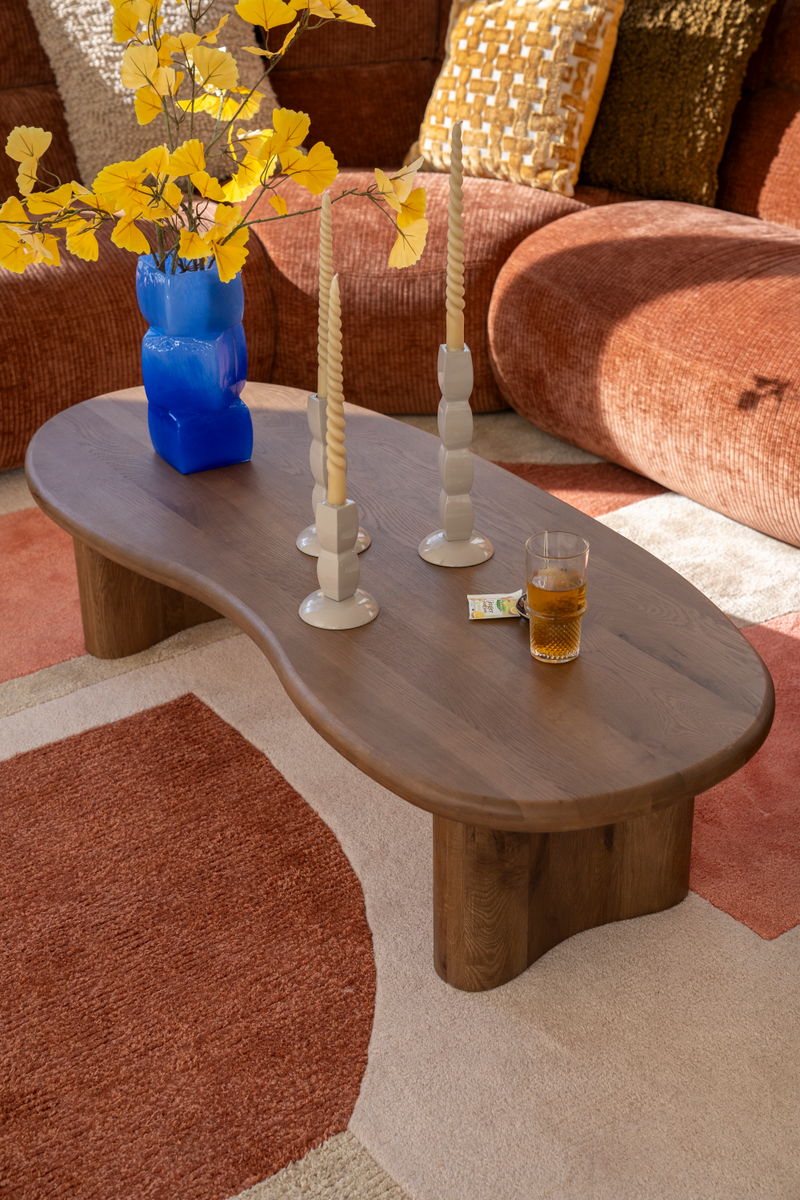 Bean Shape Oak Coffee Table | Eleonora Josh