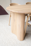 Natural Varnished Oak Organic Dining Table | Eleonora Josh | Oroatrade.com
