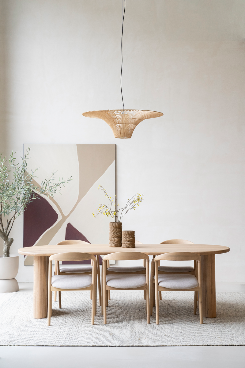 Varnished Oak Organic Dining Table | Eleonora Josh | Oroatrade.com