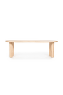 Natural Varnished Oak Organic Dining Table | Eleonora Josh | Oroatrade.com