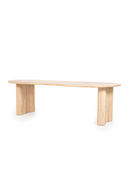 Natural Varnished Oak Organic Dining Table | Eleonora Josh | Oroatrade.com