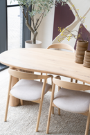 Natural Varnished Oak Organic Dining Table | Eleonora Josh | Oroatrade.com
