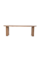 Brown Varnished Oak Organic Dining Table | Eleonora Josh | Oroatrade.com