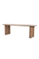 Brown Varnished Oak Organic Dining Table | Eleonora Josh | Oroatrade.com