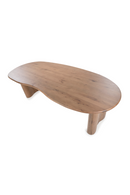 Brown Varnished Oak Organic Dining Table | Eleonora Josh | Oroatrade.com