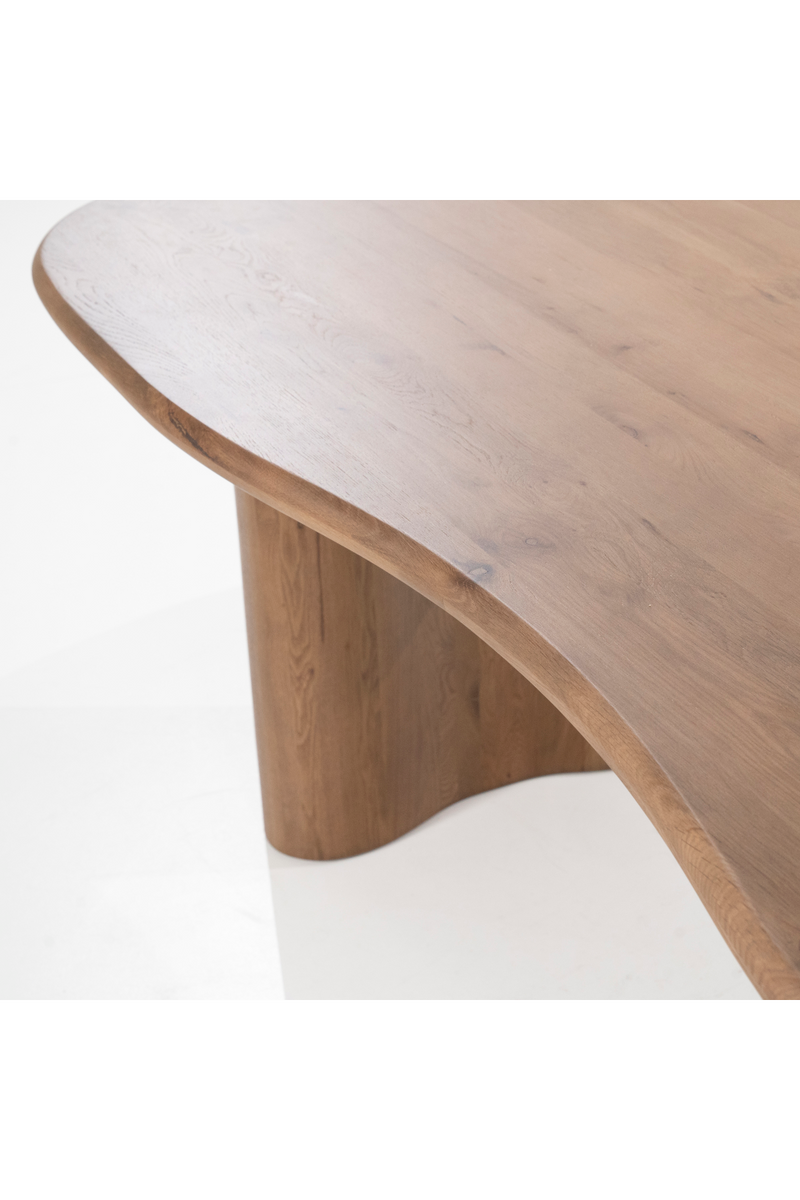 Varnished Oak Organic Dining Table | Eleonora Josh | Oroatrade.com