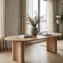 Natural Varnished Oak Organic Dining Table | Eleonora Josh