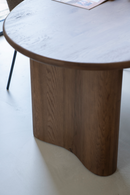 Brown Varnished Oak Organic Dining Table | Eleonora Josh | Oroatrade.com