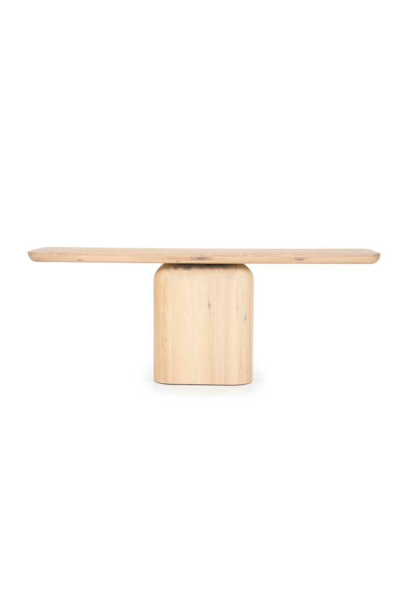 Central-Based Oak Console Table | Eleonora Leon | Oroatrade.com