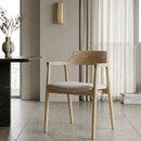 Padded Seat Ash Dining Chair | Eleonora Yorick