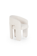 Beige Curved Back Lounge Dining Chair | Eleonora Hamilton | Oroatrade.com