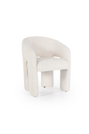 Beige Curved Back Lounge Dining Chair | Eleonora Hamilton | Oroatrade.com