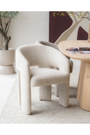 Beige Curved Back Lounge Dining Chair | Eleonora Hamilton | Oroatrade.com
