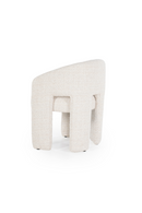 Beige Curved Back Lounge Dining Chair | Eleonora Hamilton | Oroatrade.com