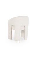 Beige Curved Back Lounge Dining Chair | Eleonora Hamilton | Oroatrade.com