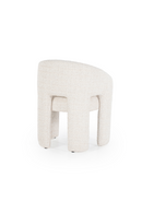 Beige Curved Back Lounge Dining Chair | Eleonora Hamilton | Oroatrade.com