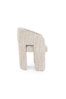 Taupe Curved Back Lounge Dining Chair | Eleonora Hamilton | Oroatrade.com