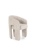 Taupe Curved Back Lounge Dining Chair | Eleonora Hamilton | Oroatrade.com