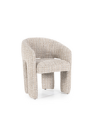 Taupe Curved Back Lounge Dining Chair | Eleonora Hamilton | Oroatrade.com
