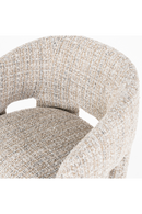 Taupe Curved Back Lounge Dining Chair | Eleonora Hamilton | Oroatrade.com