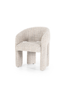 Taupe Curved Back Lounge Dining Chair | Eleonora Hamilton | Oroatrade.com