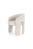 Taupe Curved Back Lounge Dining Chair | Eleonora Hamilton | Oroatrade.com