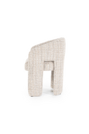 Taupe Curved Back Lounge Dining Chair | Eleonora Hamilton | Oroatrade.com