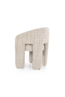 Taupe Curved Back Lounge Dining Chair | Eleonora Hamilton | Oroatrade.com