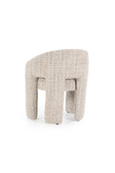 Taupe Curved Back Lounge Dining Chair | Eleonora Hamilton | Oroatrade.com