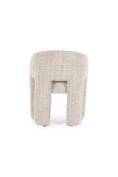 Taupe Curved Back Lounge Dining Chair | Eleonora Hamilton | Oroatrade.com