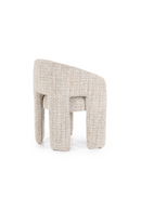 Taupe Curved Back Lounge Dining Chair | Eleonora Hamilton | Oroatrade.com