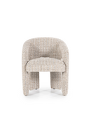 Taupe Curved Back Lounge Dining Chair | Eleonora Hamilton | Oroatrade.com
