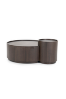 Walnut Round Nesting Coffee Tables (2) | Eleonora Max | Oroatrade.com